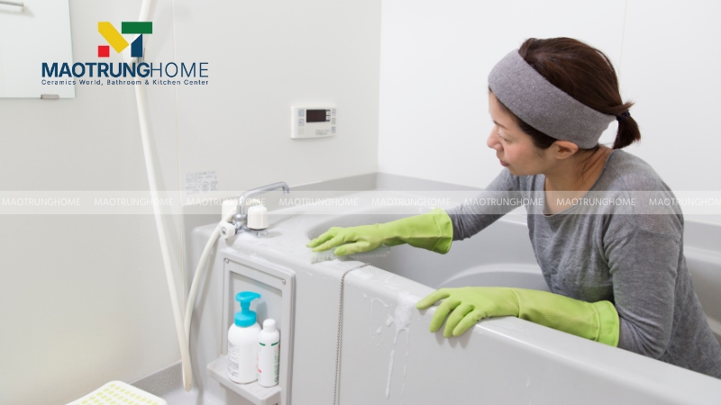 Dùng baking soda và giấm trắng