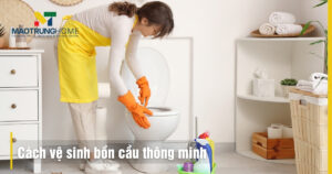 Cách vệ sinh bồn cầu thông minh