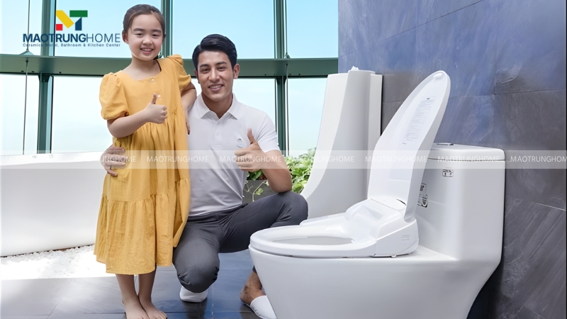 Chọn kích thước bồn cầu Caesar phù hợp giúp nâng cao trải nghiệm người dùng