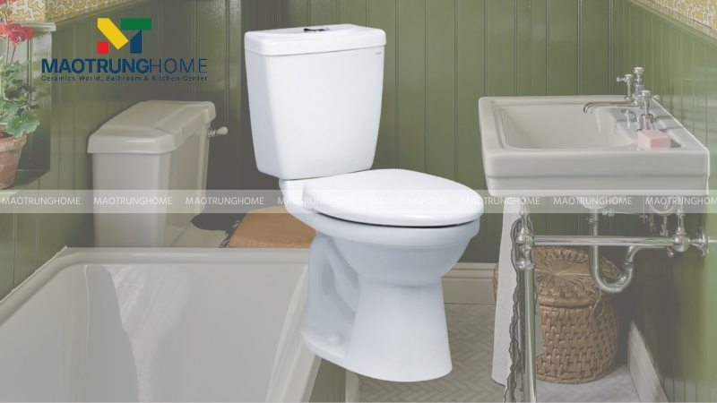 Dòng bồn cầu 2 khối mini Caesar CT1325