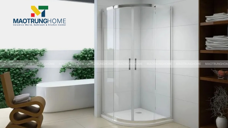 Kích thước bồn tắm đứng góc