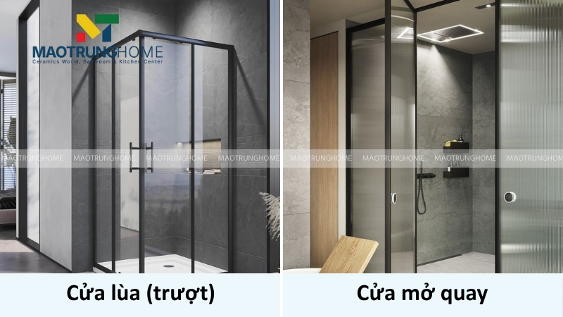 Chọn cabin dựa vào kiểu cửa đóng mở