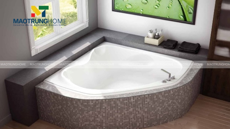 Ưu điểm của bồn tắm góc trong thiết kế phòng tắm hiện đại