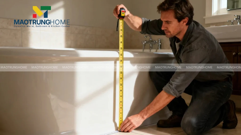 Cách đo lường không gian lắp đặt chính xác
