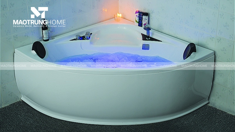 Kích thước bồn tắm massage góc