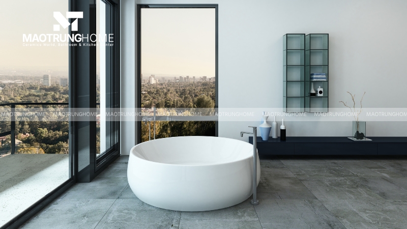 Phòng tắm có diện tích sàn từ 2.5m² trở lên đã có thể xem xét lắp đặt các mẫu bồn tắm