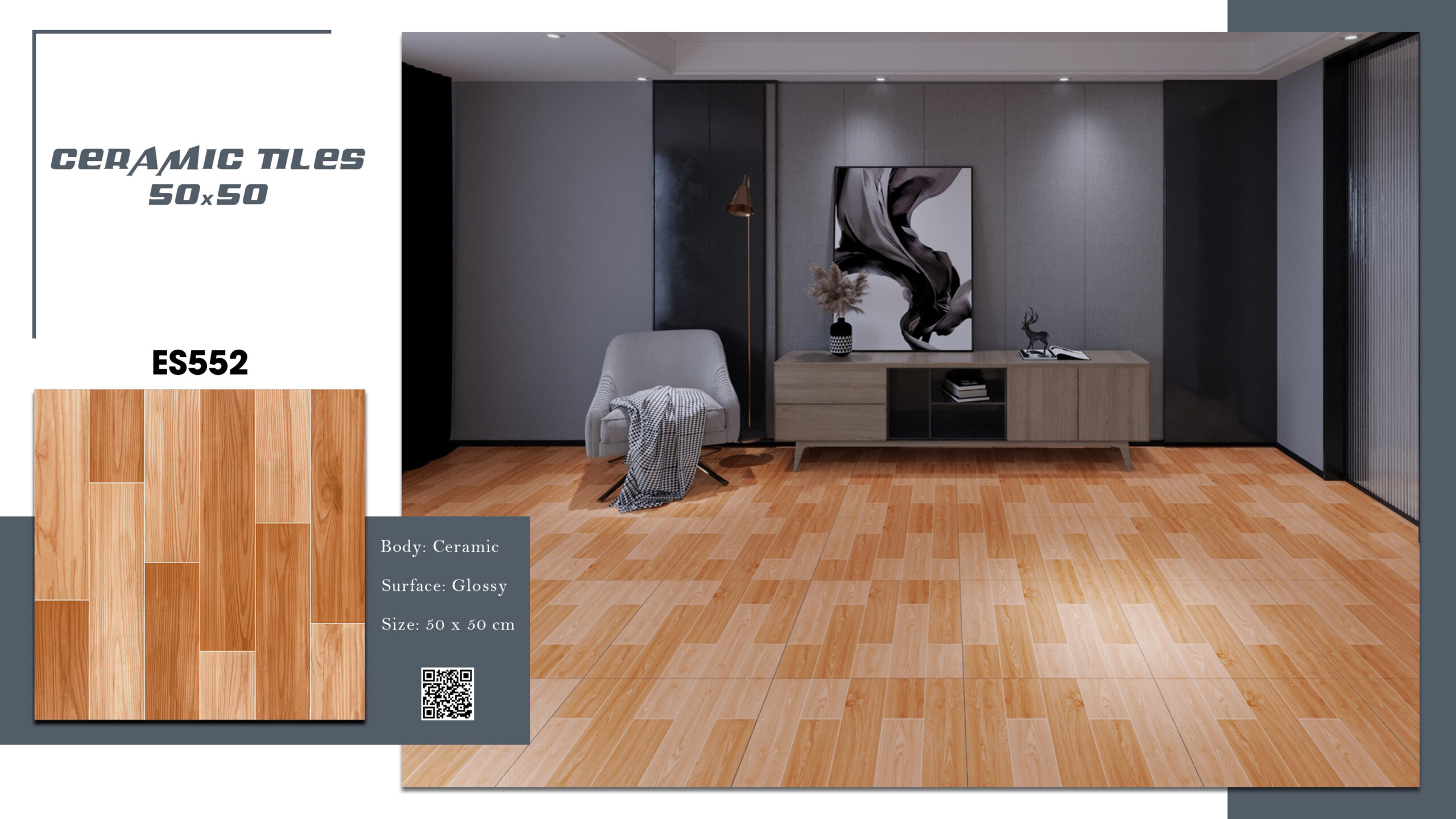 Gạch Lát nền, ốp tường Ý Mỹ 50x50 ES552