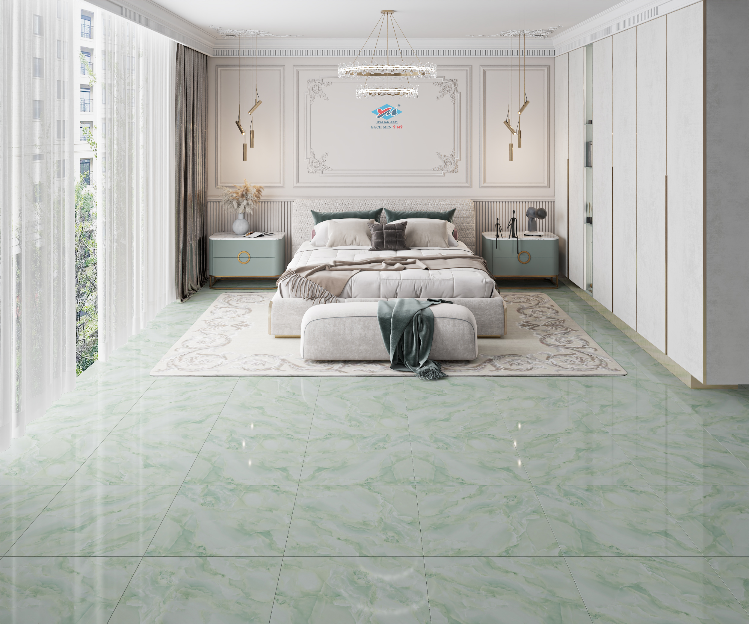 Gạch Lát nền Ý Mỹ 60x60 ES644R - Ảnh 2