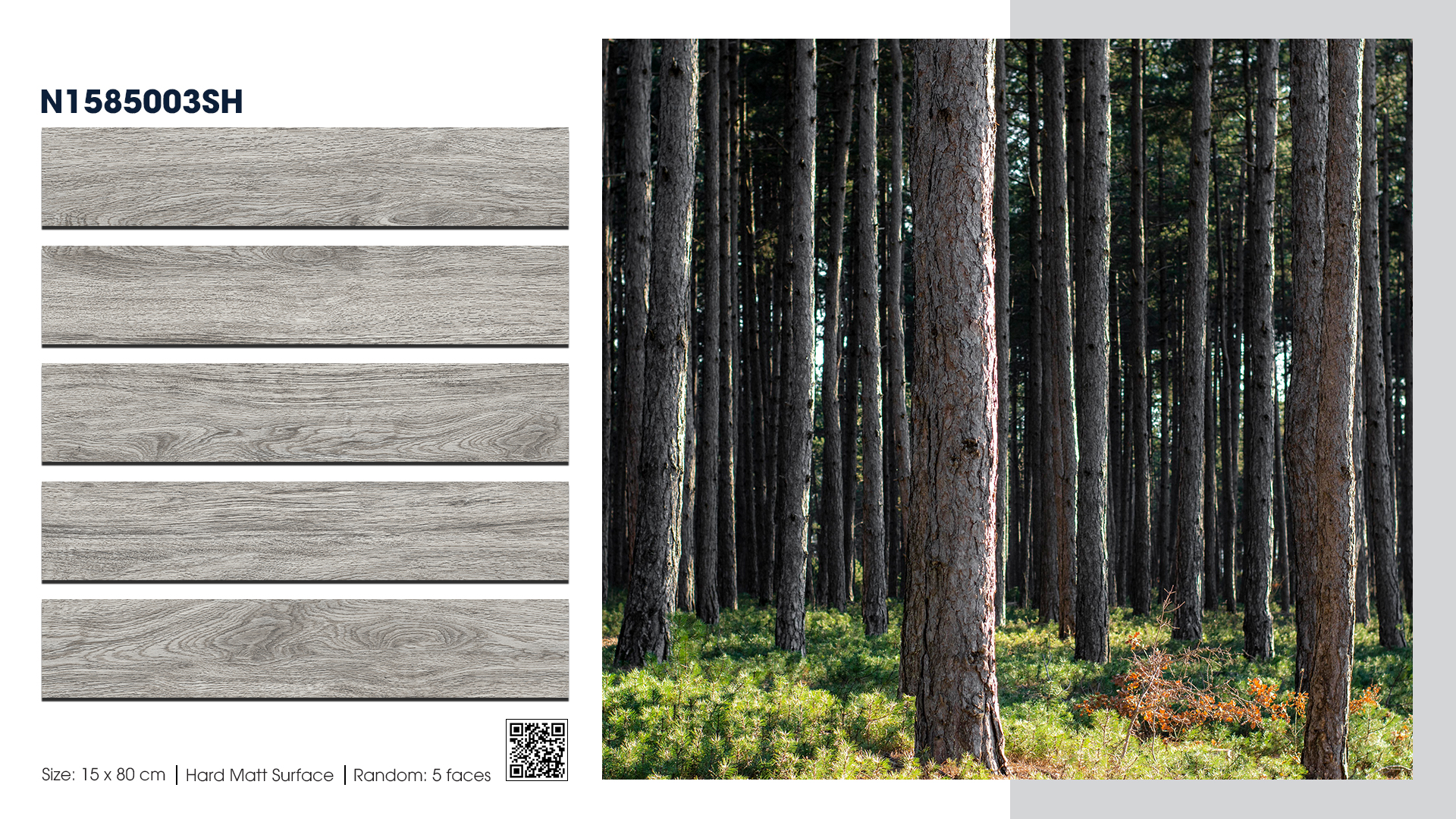 Gạch Lát nền Ý Mỹ 15x80 N1585003SH