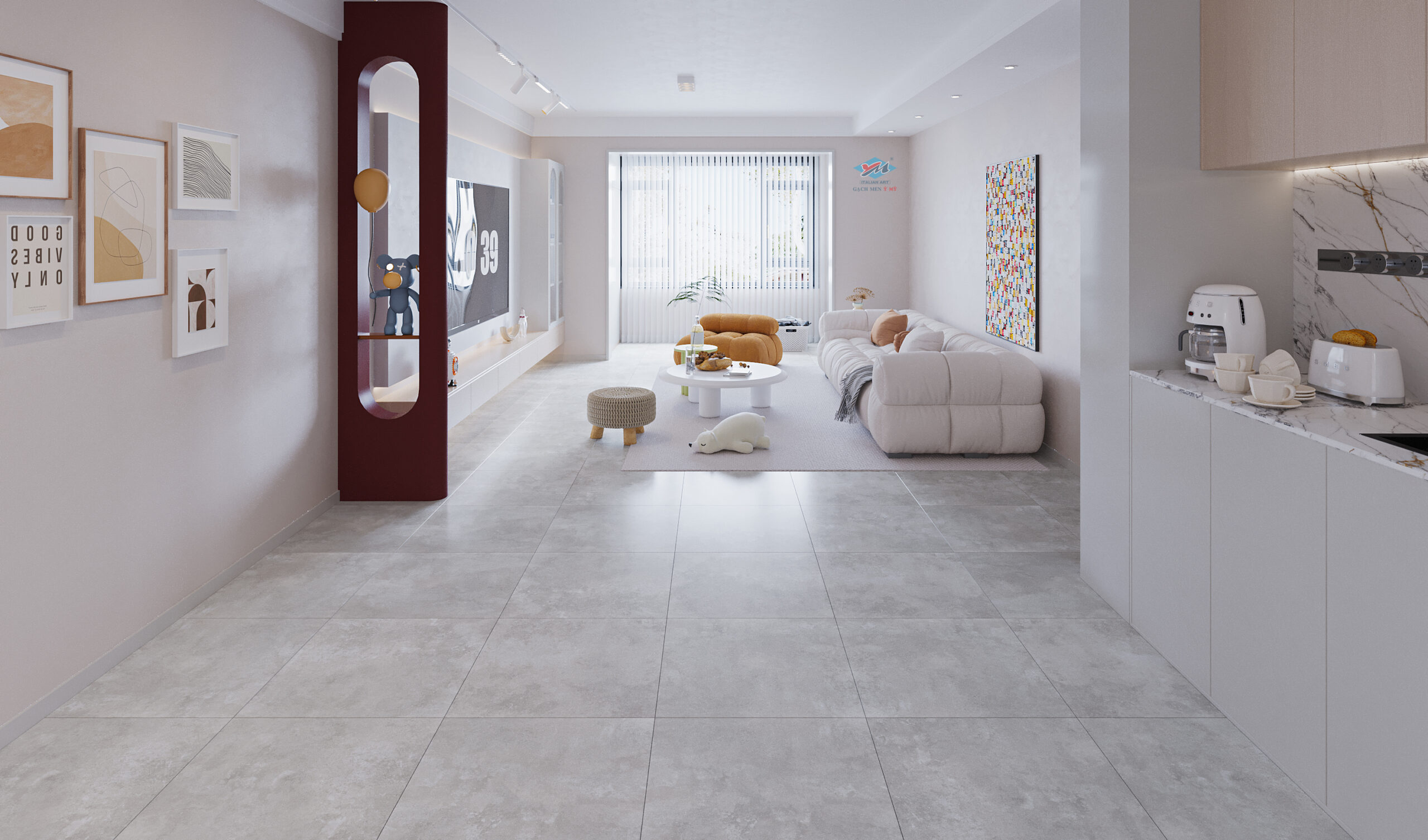 Gạch Lát nền Ý Mỹ 60x60 N65029RH - Ảnh 7