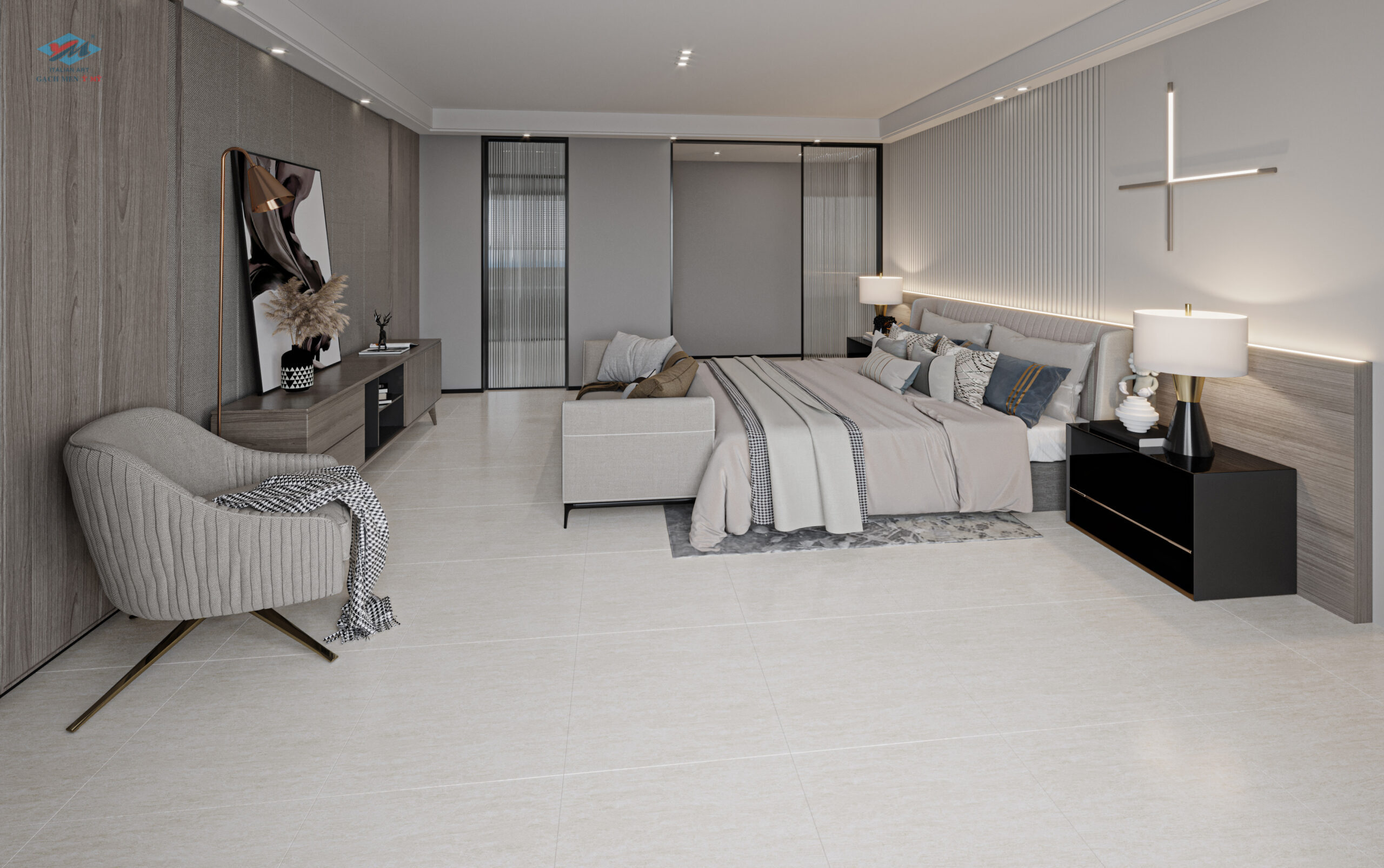 Gạch Lát nền, ốp tường Ý Mỹ 80x80 P85017R - Ảnh 4