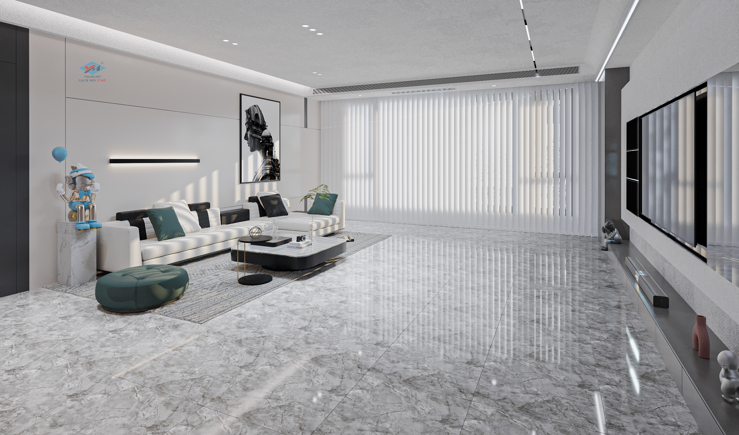 Gạch Lát nền Ý Mỹ 60x60 P68066 - Ảnh 2