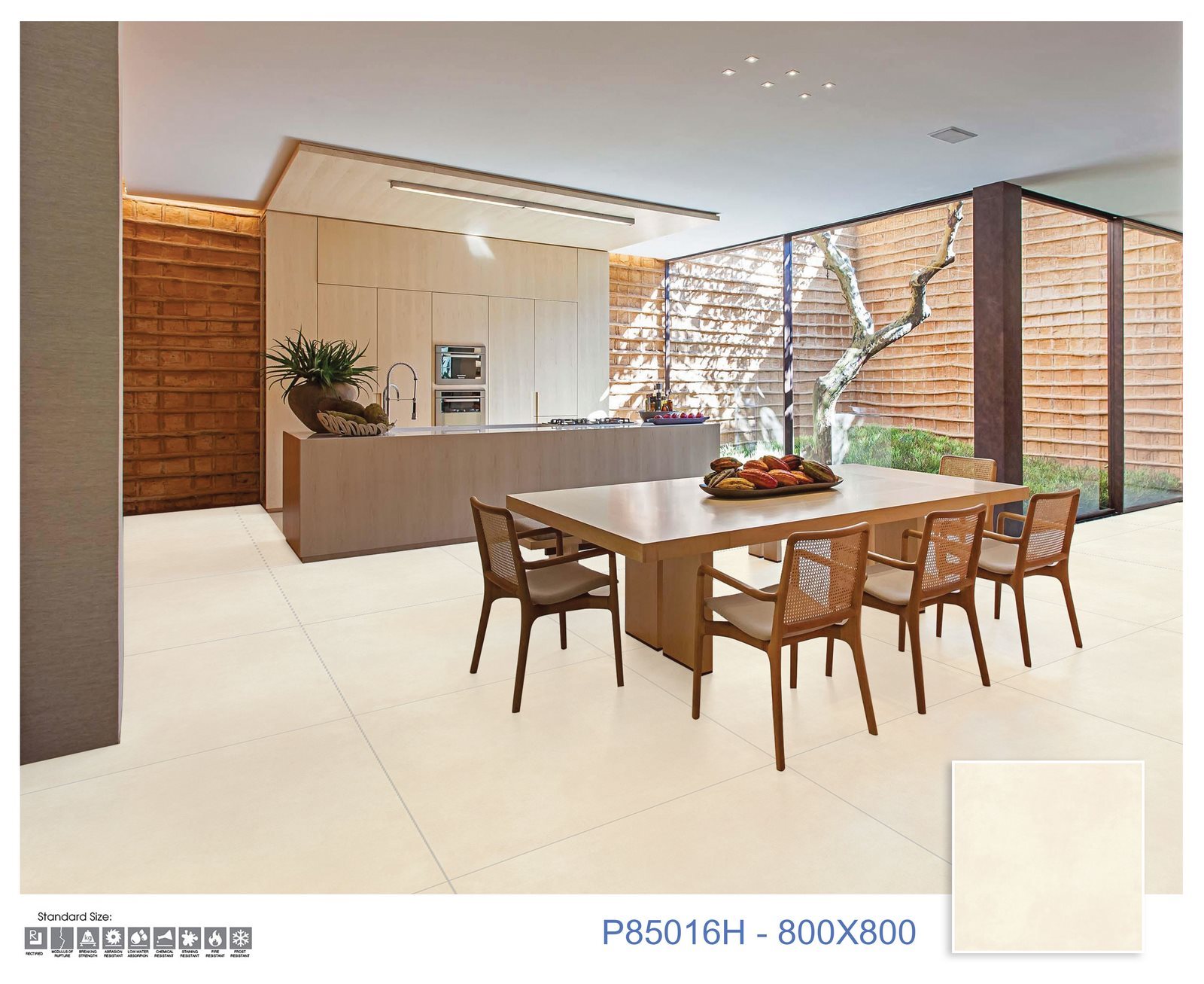 Gạch Lát nền Ý Mỹ 80x80 P85016H - Ảnh 2