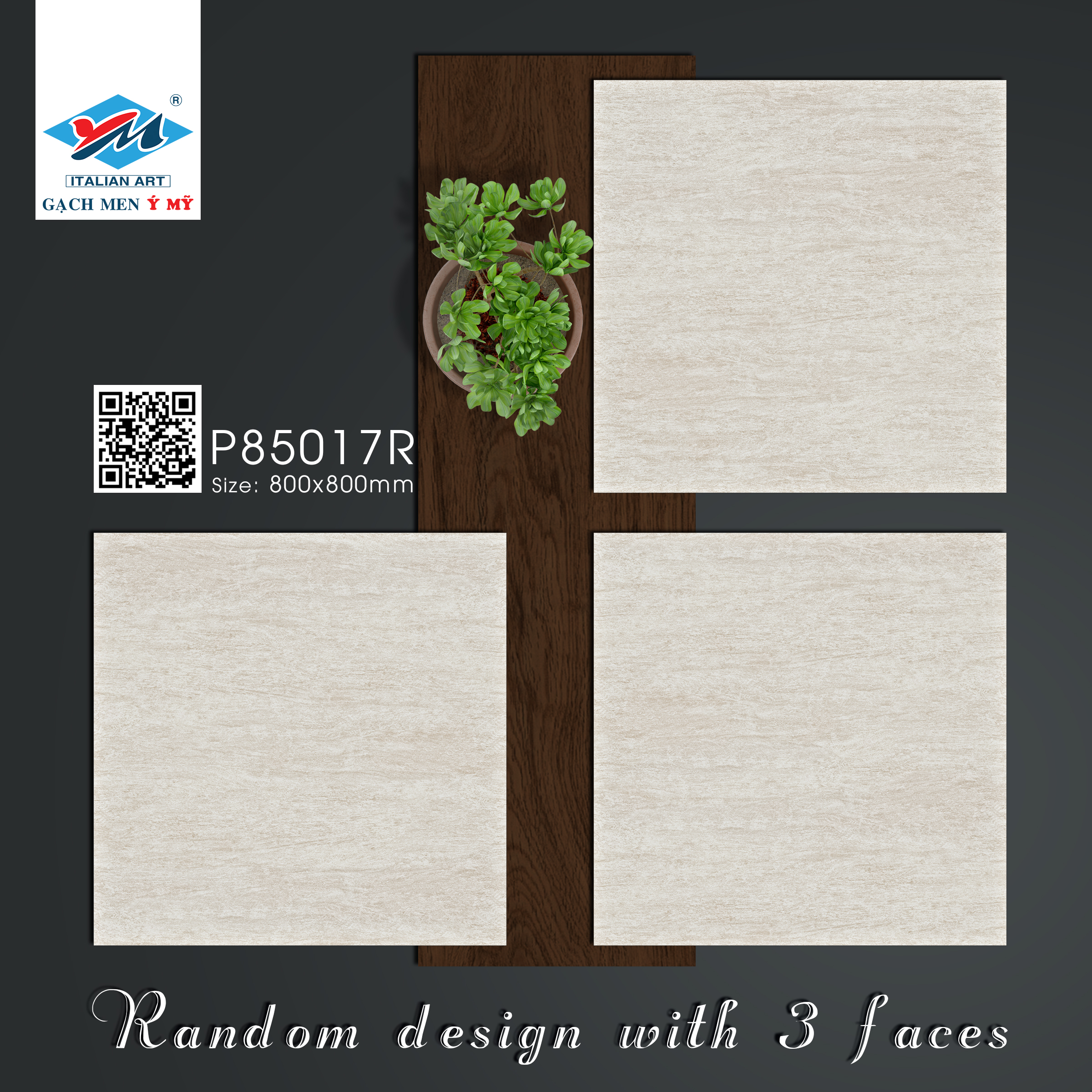Gạch Lát nền, ốp tường Ý Mỹ 80x80 P85017R - Ảnh 7