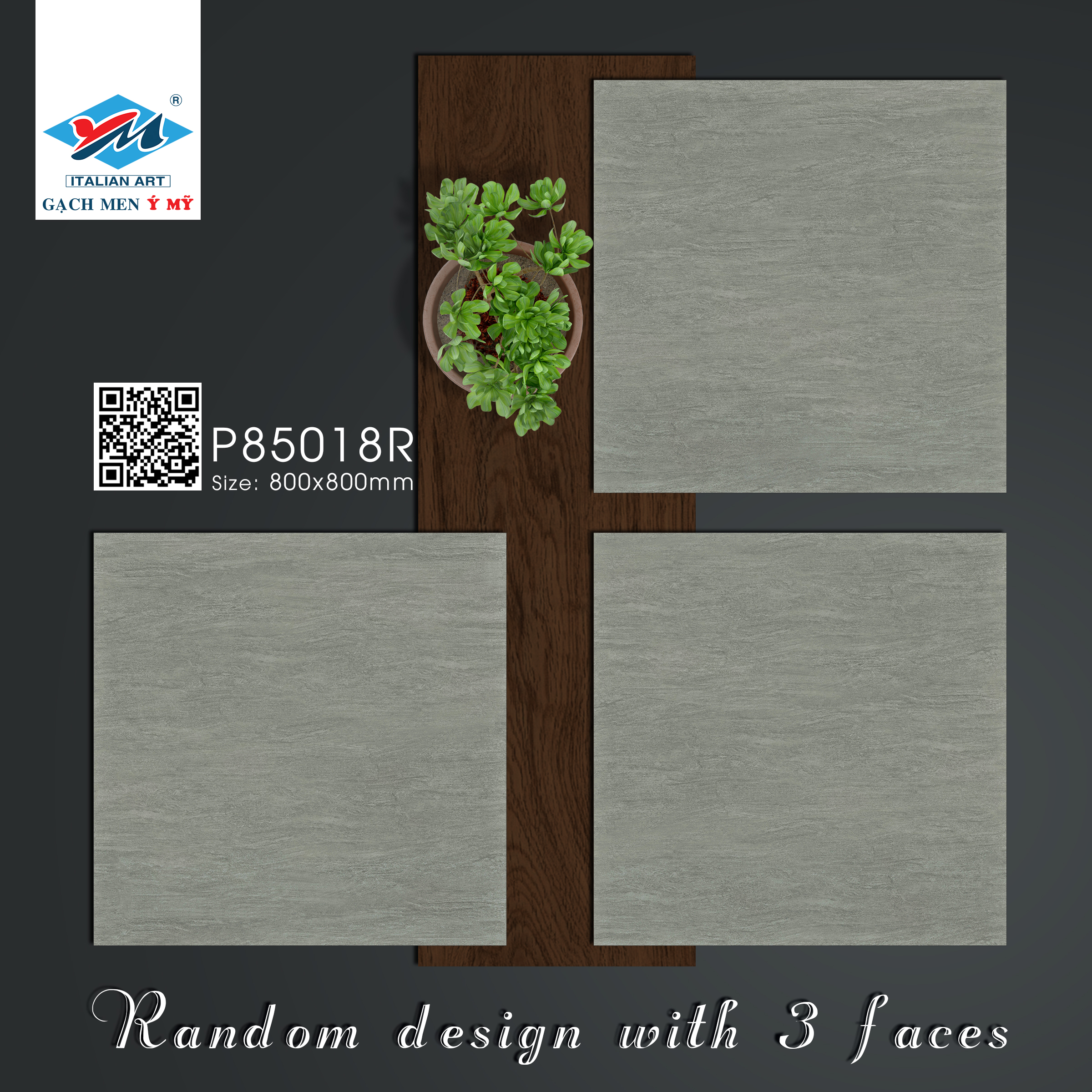 Gạch Lát nền Ý Mỹ 80x80 P85018R - Ảnh 5