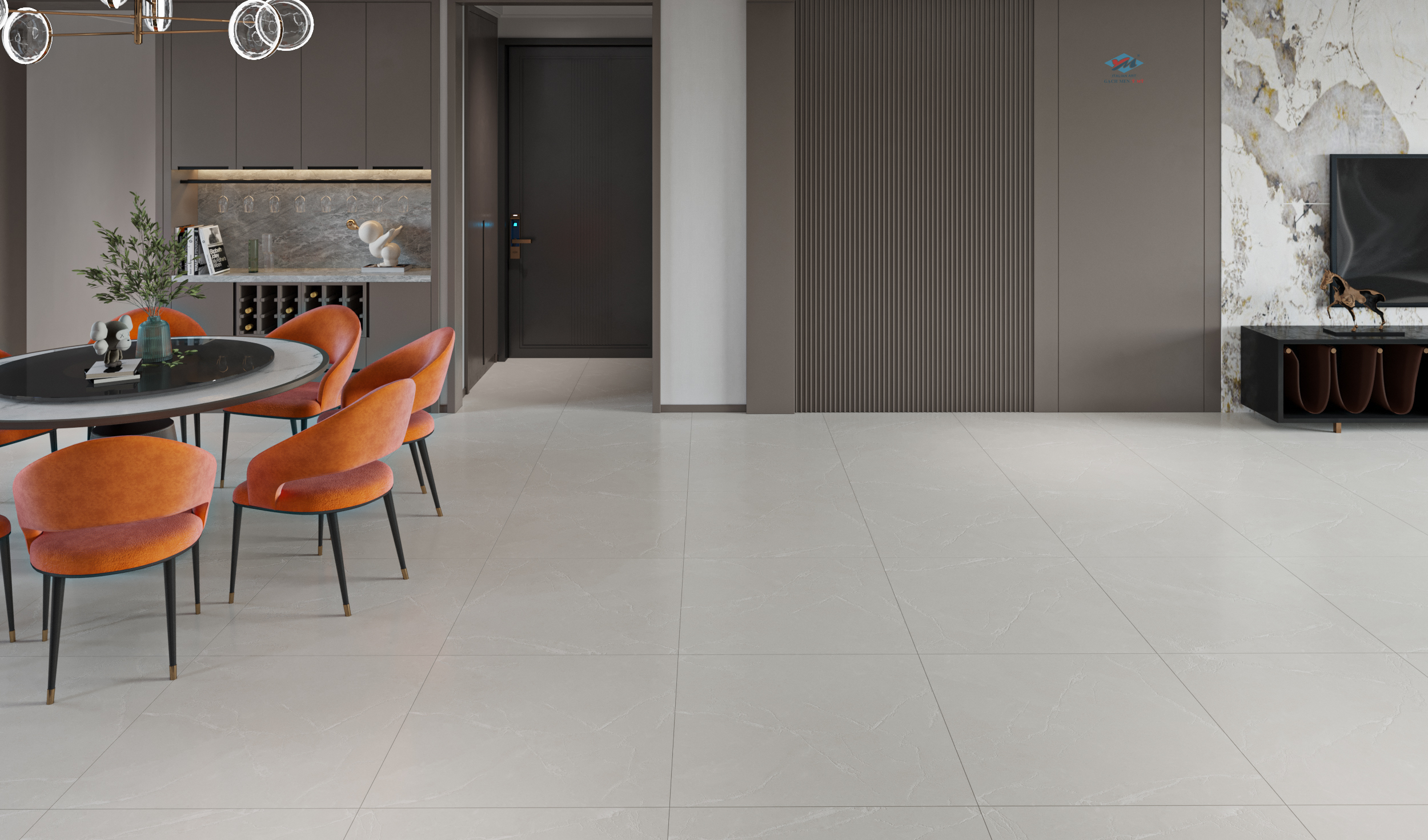 Gạch Lát nền Ý Mỹ 80x80 P85025RC - Ảnh 2