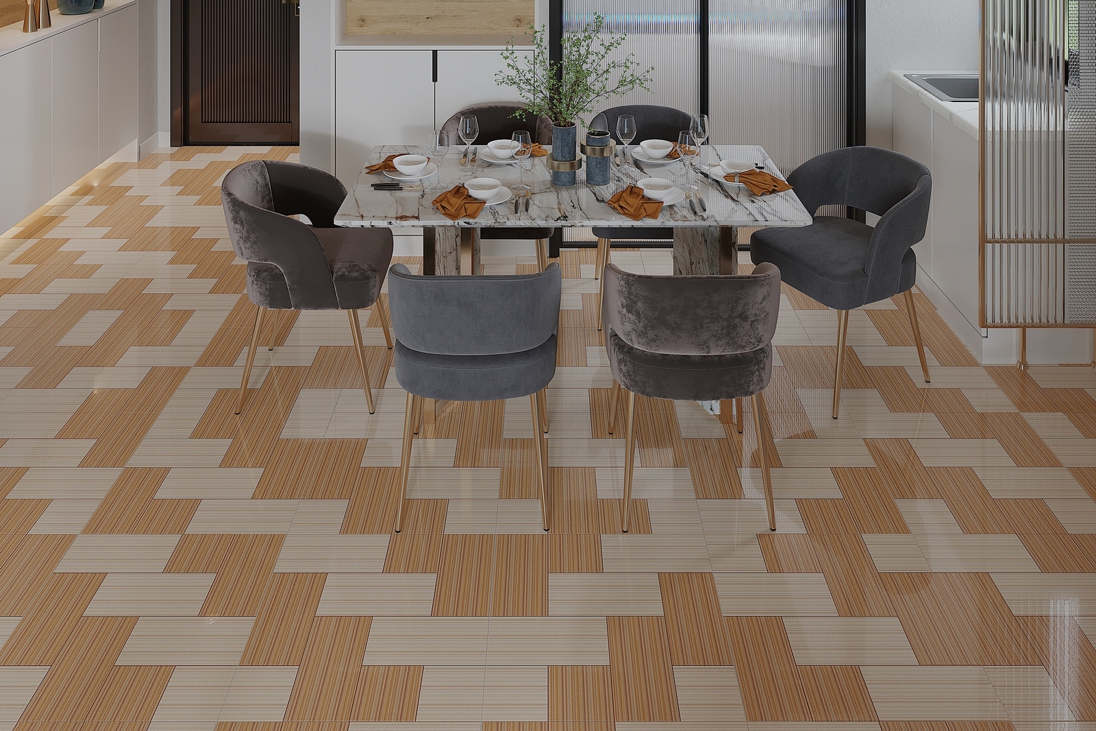 Gạch Lát nền Ý Mỹ 60x60 Y6023 - Ảnh 4