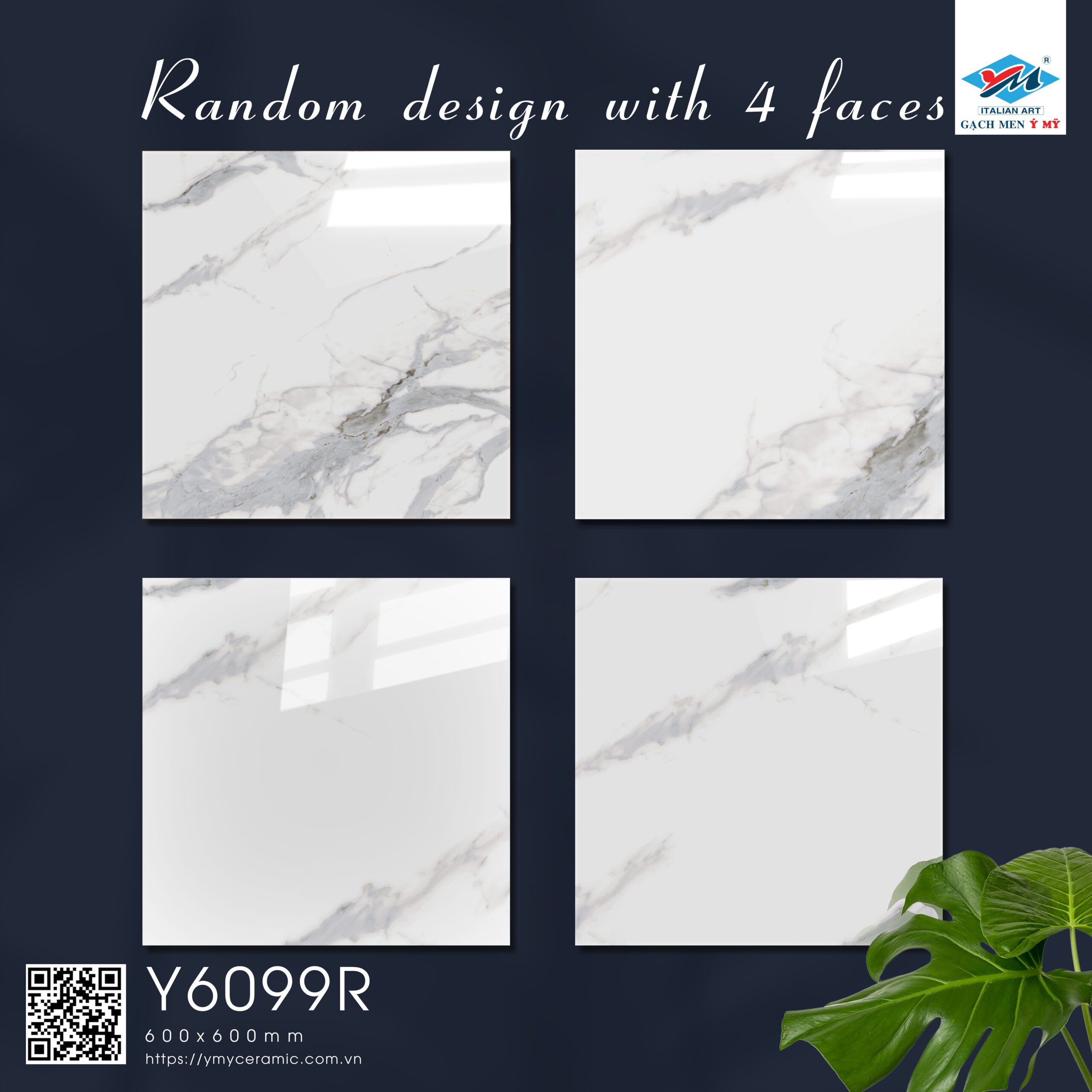 Gạch Lát nền, ốp tường Ý Mỹ 60x60 Y6099R - Ảnh 6