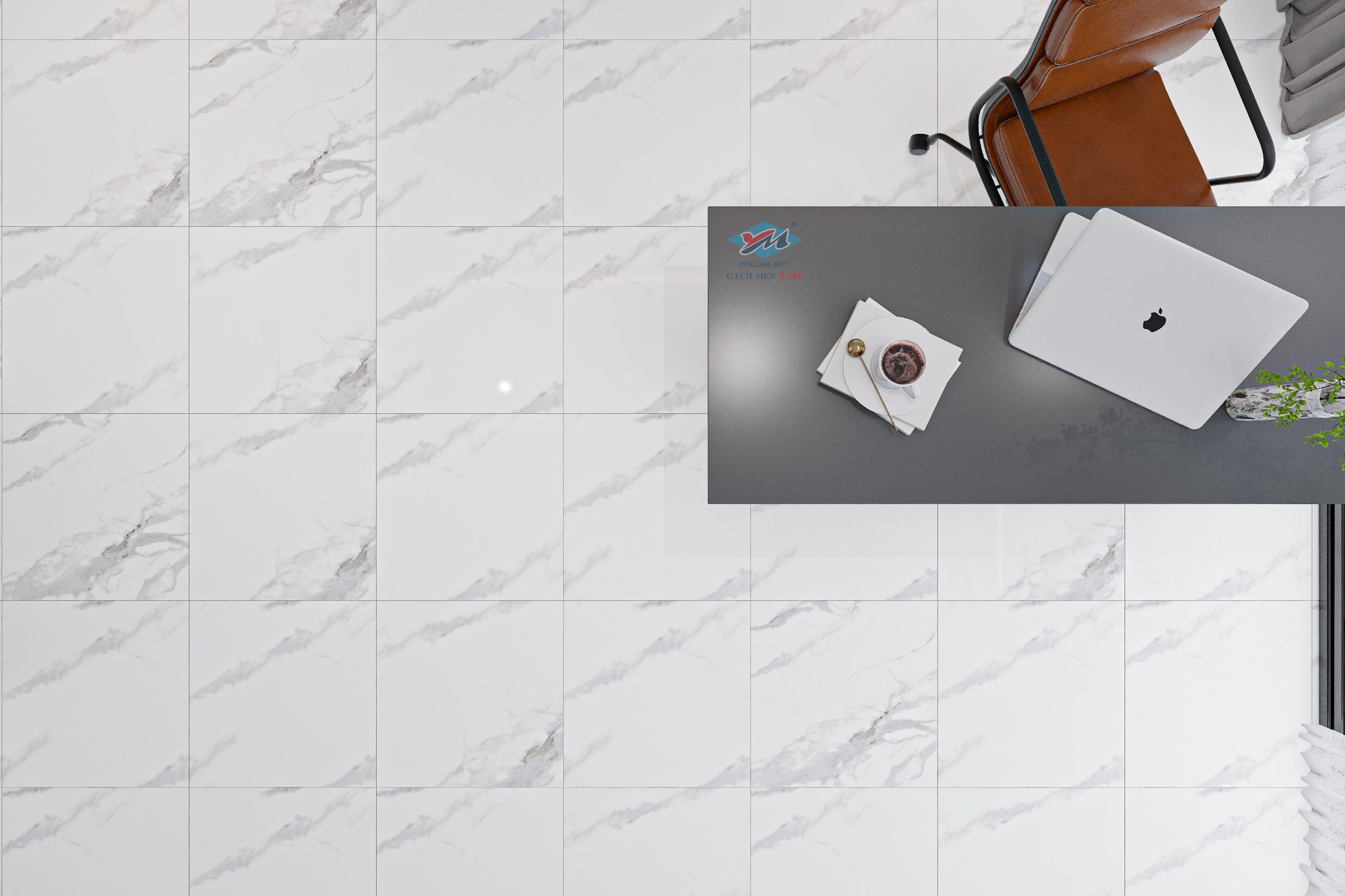 Gạch Lát nền, ốp tường Ý Mỹ 60x60 Y6099R - Ảnh 8