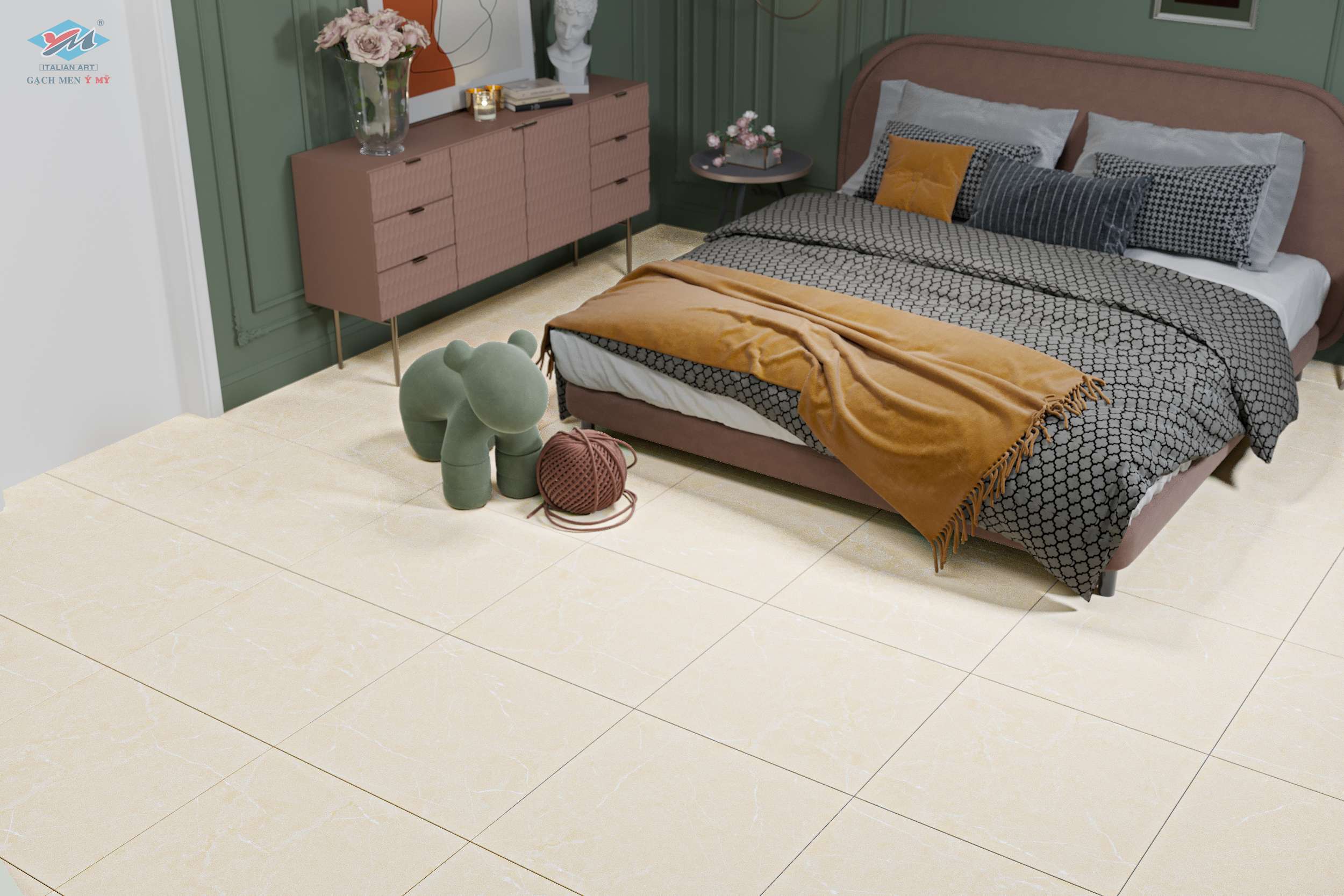 Gạch Lát nền Ý Mỹ 60x60 Y6101RM - Ảnh 6