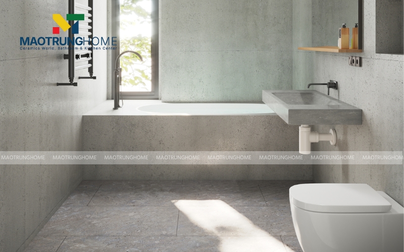 Ốp tường nhà màu xám