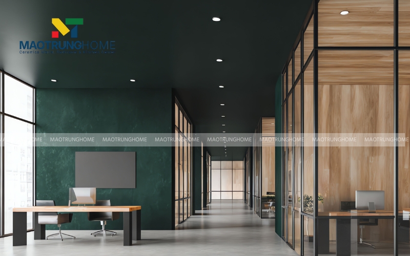 Ốp tường nhà màu xanh navy