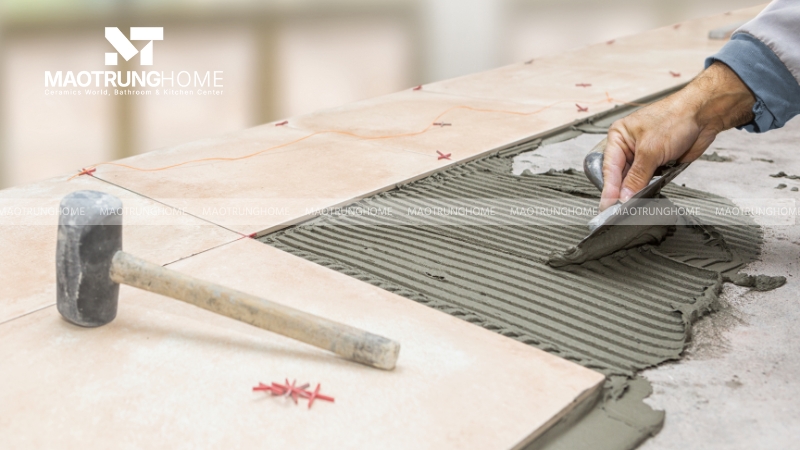 Tính lượng xi măng và cát cần để lát nền