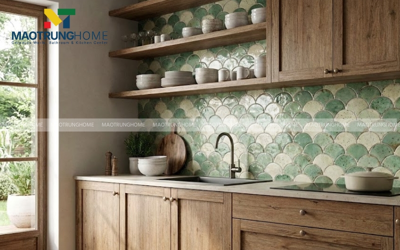 Sự tinh tế của gạch gốm men kiểu dáng