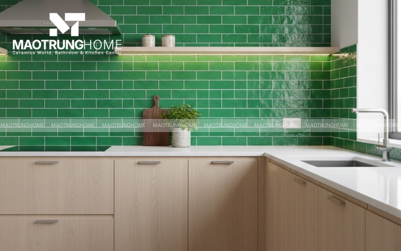 Gạch gốm ốp nhà bếp