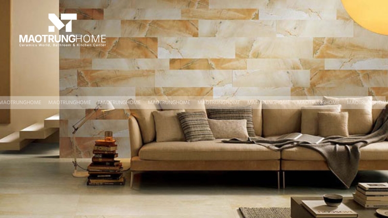 Gạch ốp tường sofa
