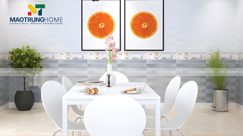 Gạch ốp tường giúp định hình phong cách cho không gian