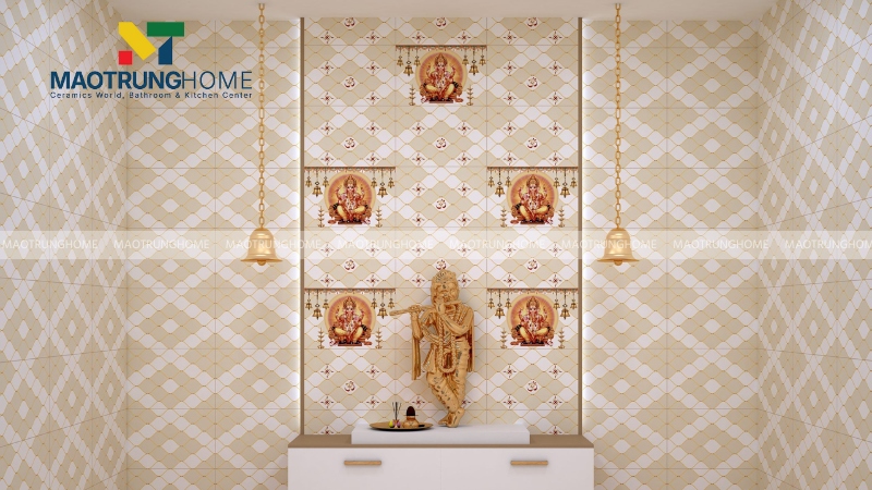 Nguyên nhân nên sử dụng gạch ốp tường phòng thờ