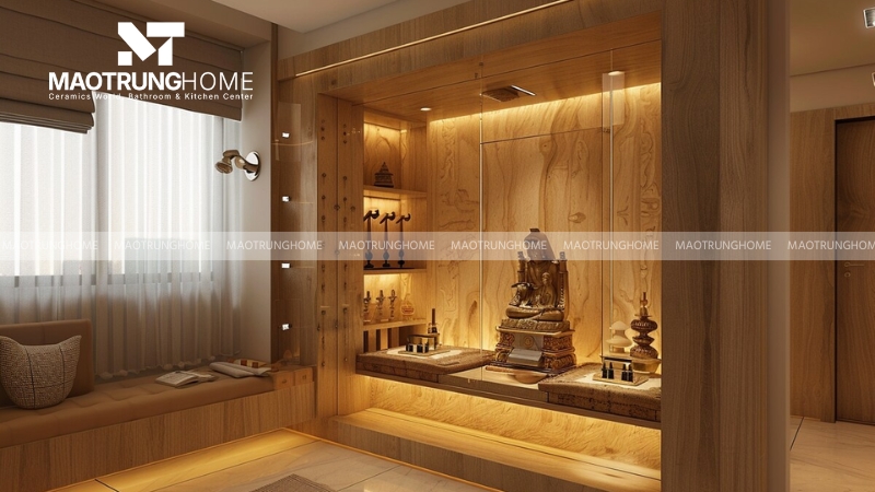 Gạch vân gỗ mộc mạc và ấm cúng