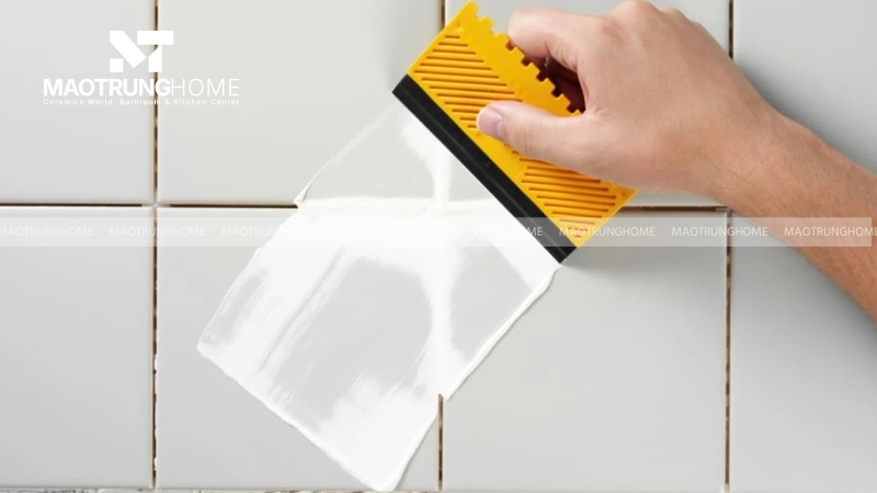 Trộn keo chà ron theo hướng dẫn