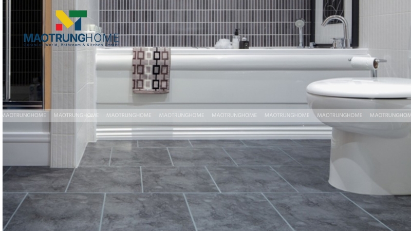 Chọn kích thước gạch lát nền nhà vệ sinh chống trơn