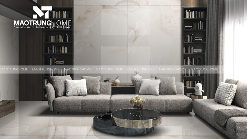 Gạch ốp tường phòng khách