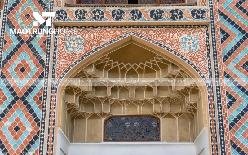 Gạch mosaic ốp mặt tiền