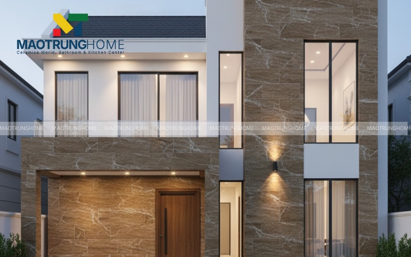 Mẫu gạch vân đá marble nâu Tây Ban Nha