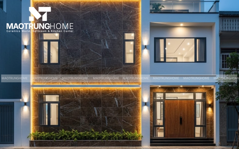 Mẫu gạch vân đá granite nâu Ấn Độ