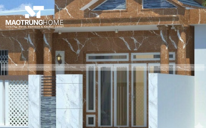 Mẫu gạch vân đá granite nâu đất