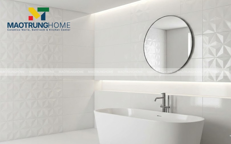 Gạch 3D ốp tường nhà tắm