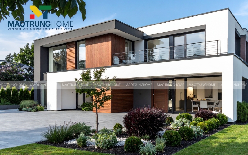 Gạch ốp tường mặt tiền