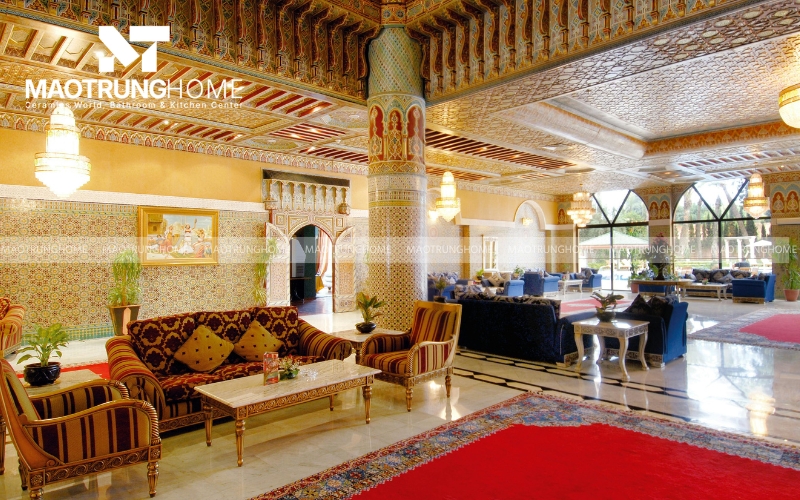 Gạch ốp tường khách sạn