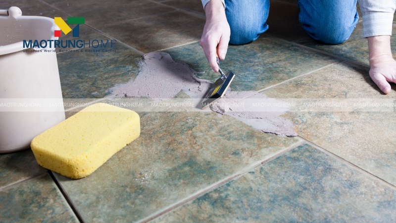 Sử dụng keo dán gạch và keo chà ron chuyên dụng