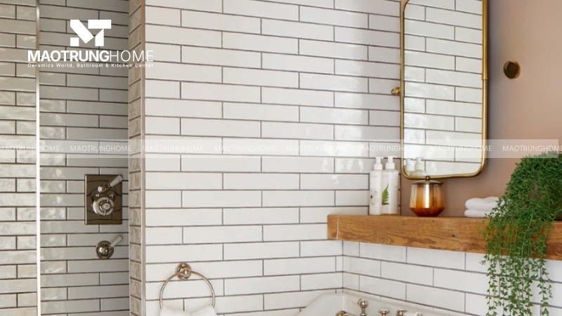 Ốp gạch so le, còn gọi là ốp lệch hàng hay kiểu công trình