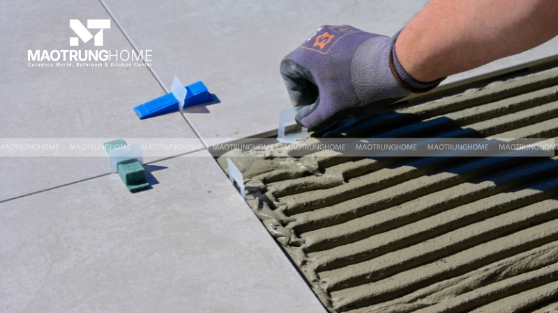 Việc để ron đủ rộng giúp gạch có không gian co giãn theo nhiệt độ